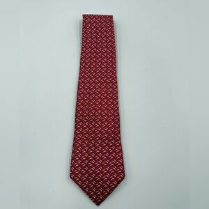 Brooks Brothers Makers Red DOLPHINS Pure Silk Tie
